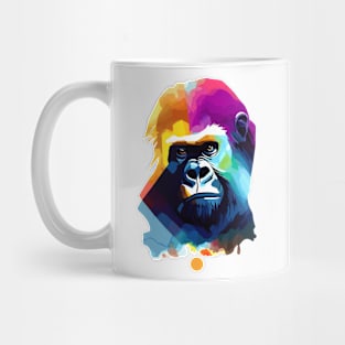 Gorilla Ape Wild Nature Animal Colors Mug